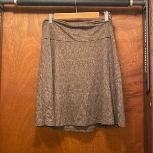 Toad & Co Size Medium Brown Patterned Skirt